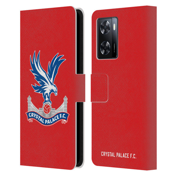 Crystal Palace FC Crest Eagle Leather Book Wallet Case Cover For OPPO A57s