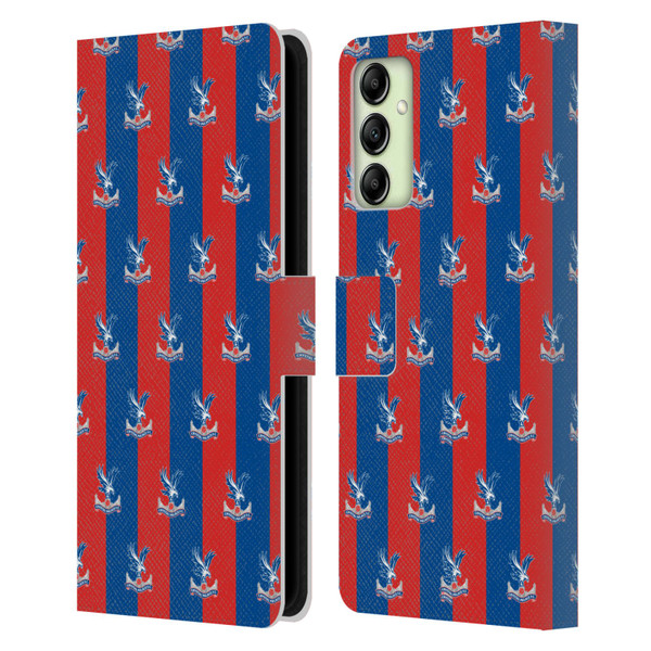 Crystal Palace FC Crest Pattern Leather Book Wallet Case Cover For Samsung Galaxy A14 5G