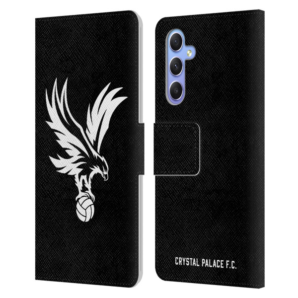 Crystal Palace FC Crest Eagle Grey Leather Book Wallet Case Cover For Samsung Galaxy A34 5G