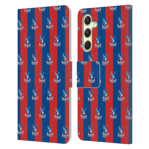 Crystal Palace FC Crest Pattern Leather Book Wallet Case Cover For Samsung Galaxy A54 5G