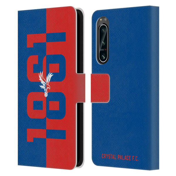 Crystal Palace FC Crest 1861 Leather Book Wallet Case Cover For Sony Xperia 5 IV