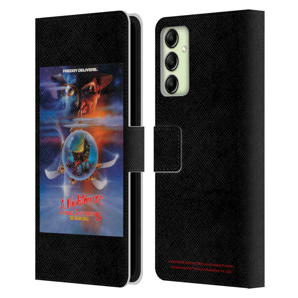 A Nightmare On Elm Street: The Dream Child Graphics Poster Leather Book Wallet Case Cover For Samsung Galaxy A14 5G