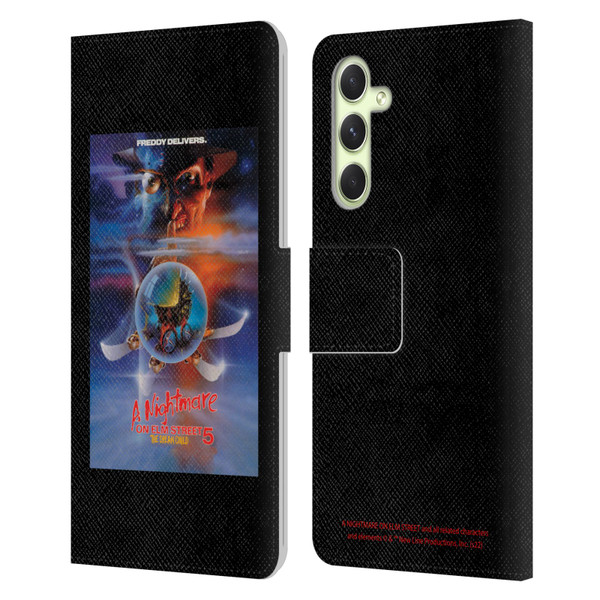 A Nightmare On Elm Street: The Dream Child Graphics Poster Leather Book Wallet Case Cover For Samsung Galaxy A54 5G