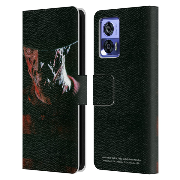 A Nightmare On Elm Street (1984) Graphics Freddy Leather Book Wallet Case Cover For Motorola Edge 30 Neo 5G