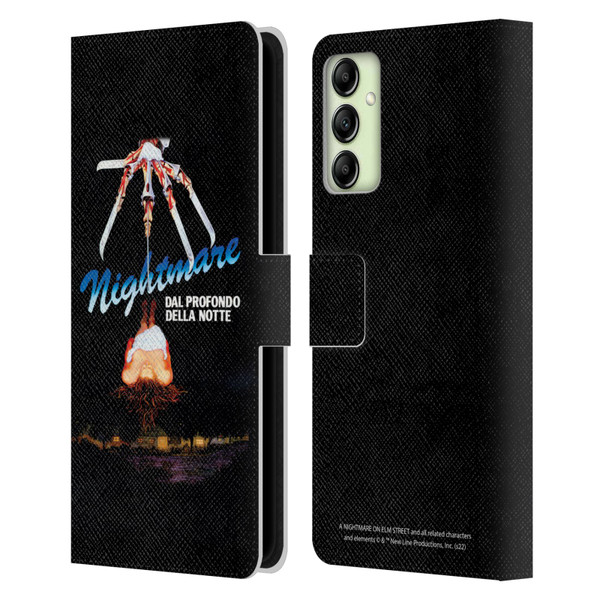 A Nightmare On Elm Street (1984) Graphics Nightmare Leather Book Wallet Case Cover For Samsung Galaxy A14 5G
