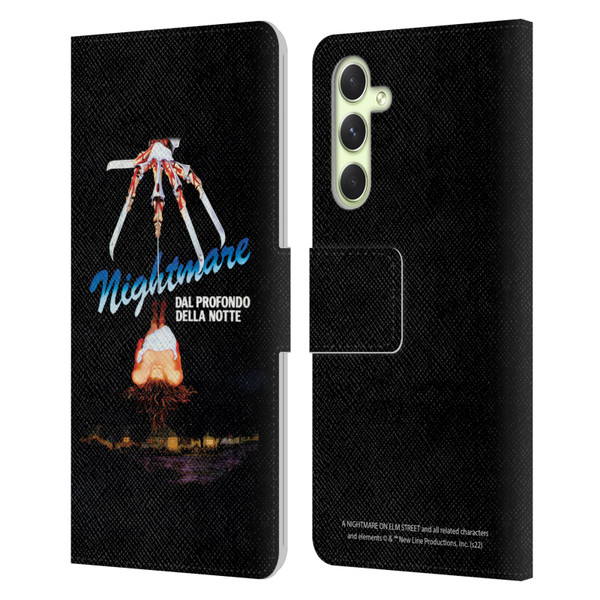 A Nightmare On Elm Street (1984) Graphics Nightmare Leather Book Wallet Case Cover For Samsung Galaxy A54 5G