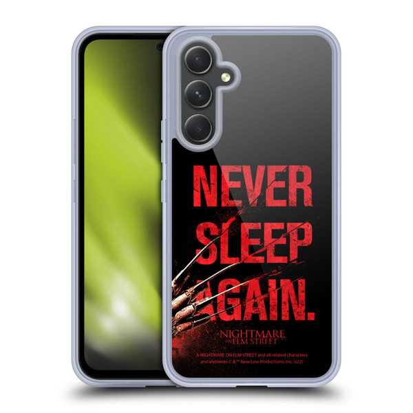 A Nightmare On Elm Street (2010) Graphics Never Sleep Again Soft Gel Case for Samsung Galaxy A54 5G