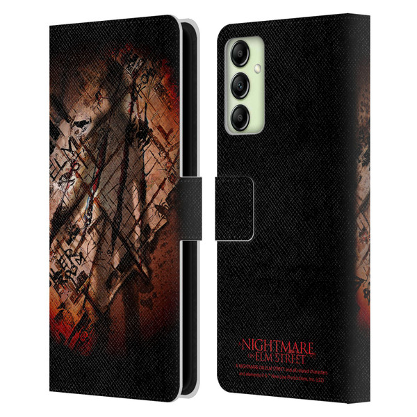 A Nightmare On Elm Street (2010) Graphics Freddy Boiler Room Leather Book Wallet Case Cover For Samsung Galaxy A14 5G