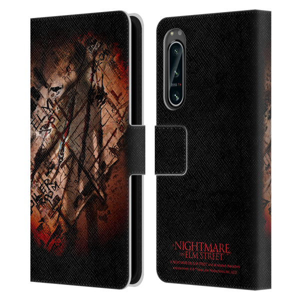 A Nightmare On Elm Street (2010) Graphics Freddy Boiler Room Leather Book Wallet Case Cover For Sony Xperia 5 IV