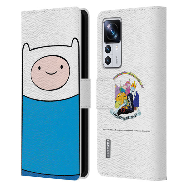 Adventure Time Graphics Finn The Human Leather Book Wallet Case Cover For Xiaomi 12T Pro
