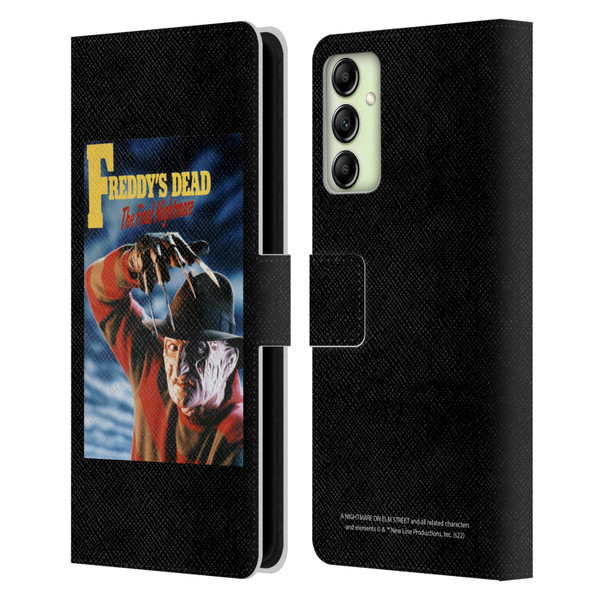 A Nightmare On Elm Street: Freddy's Dead Graphics Poster Leather Book Wallet Case Cover For Samsung Galaxy A14 5G