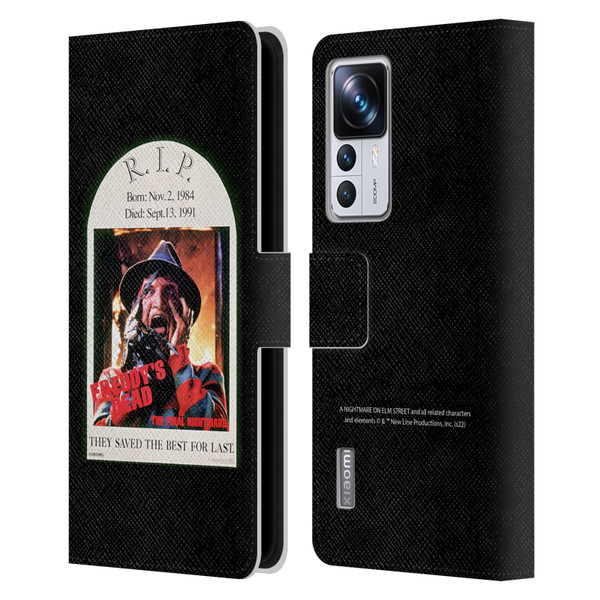 A Nightmare On Elm Street: Freddy's Dead Graphics The Final Nightmare Leather Book Wallet Case Cover For Xiaomi 12T Pro