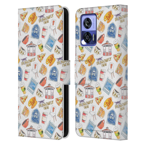 Gilmore Girls Graphics Icons Leather Book Wallet Case Cover For Motorola Edge 30 Neo 5G