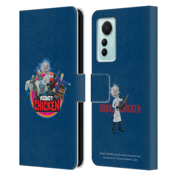 Robot Chicken Graphics Characters Leather Book Wallet Case Cover For Xiaomi 12 Lite