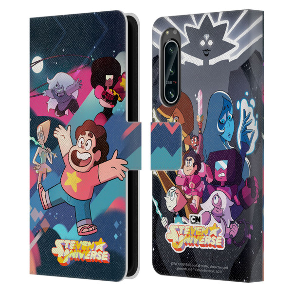 Steven Universe Graphics Characters Leather Book Wallet Case Cover For Sony Xperia 5 IV