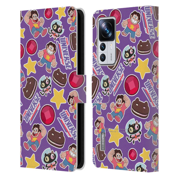 Steven Universe Graphics Icons Leather Book Wallet Case Cover For Xiaomi 12T Pro