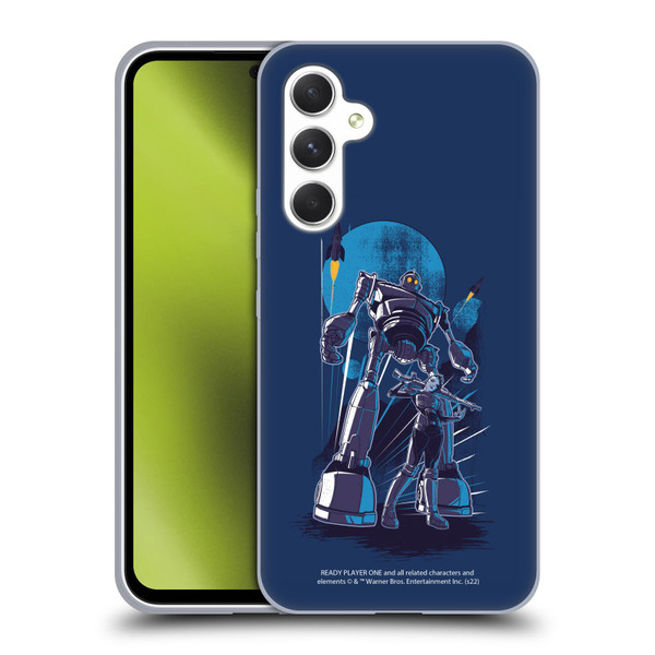 Ready Player One Graphics Iron Giant Soft Gel Case for Samsung Galaxy A54 5G
