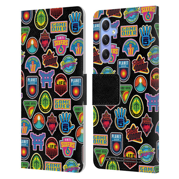 Ready Player One Graphics Collage Leather Book Wallet Case Cover For Samsung Galaxy A34 5G