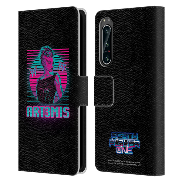 Ready Player One Graphics Character Art Leather Book Wallet Case Cover For Sony Xperia 5 IV