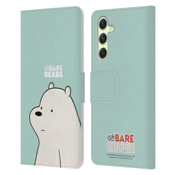 We Bare Bears Character Art Ice Bear Leather Book Wallet Case Cover For Samsung Galaxy A54 5G