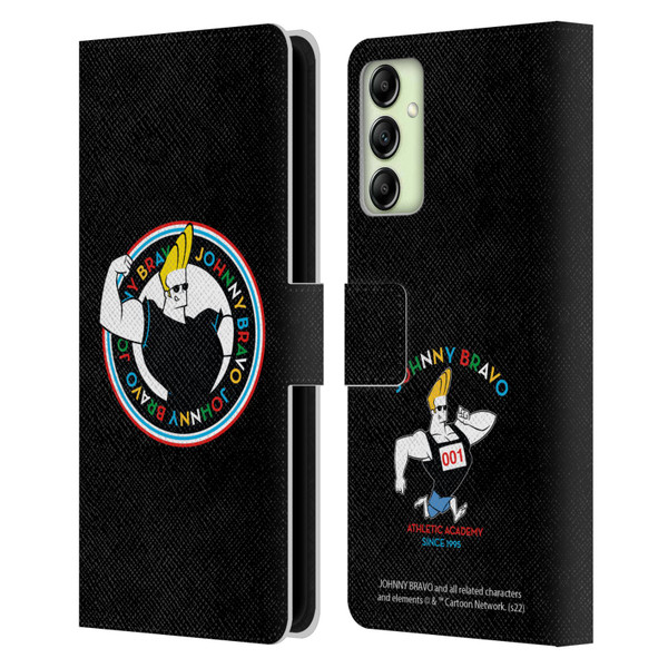 Johnny Bravo Graphics Logo Leather Book Wallet Case Cover For Samsung Galaxy A14 5G