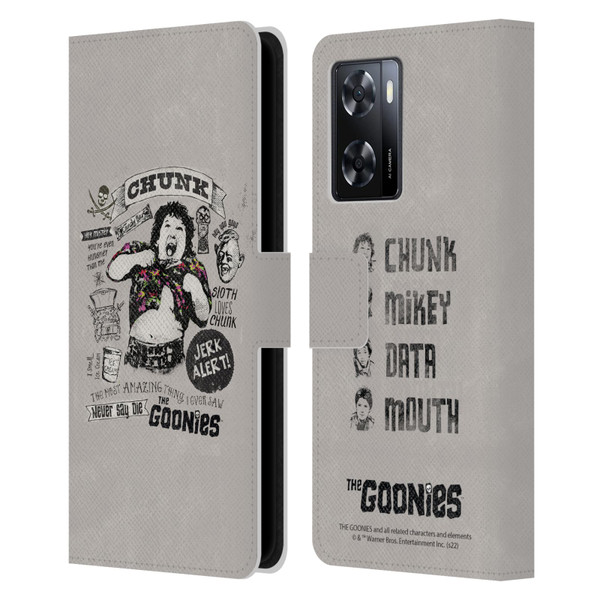 The Goonies Graphics Character Art Leather Book Wallet Case Cover For OPPO A57s