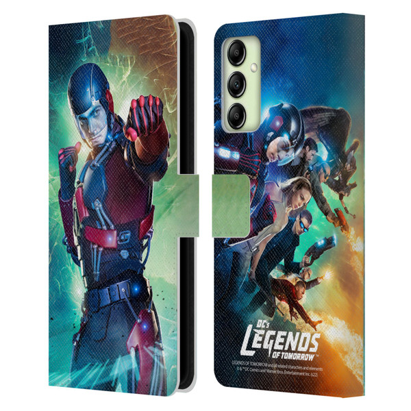 Legends Of Tomorrow Graphics Atom Leather Book Wallet Case Cover For Samsung Galaxy A14 5G