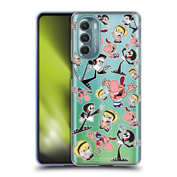 The Grim Adventures of Billy & Mandy Graphics Icons Soft Gel Case for Motorola Moto G Stylus 5G (2022)