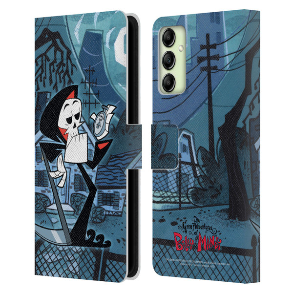 The Grim Adventures of Billy & Mandy Graphics Grim Leather Book Wallet Case Cover For Samsung Galaxy A14 5G