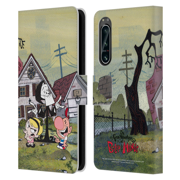 The Grim Adventures of Billy & Mandy Graphics Poster Leather Book Wallet Case Cover For Sony Xperia 5 IV