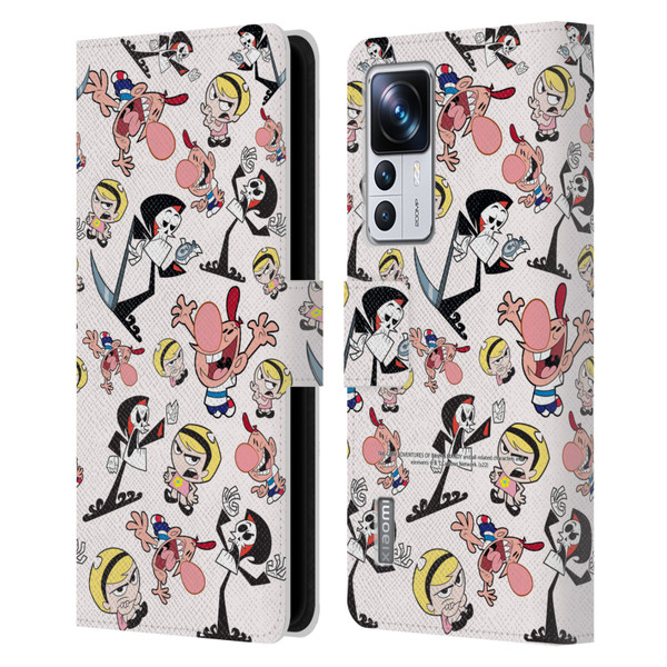 The Grim Adventures of Billy & Mandy Graphics Icons Leather Book Wallet Case Cover For Xiaomi 12T Pro