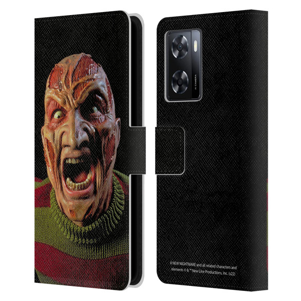 A Nightmare On Elm Street: New Nightmare Graphics Freddy Leather Book Wallet Case Cover For OPPO A57s