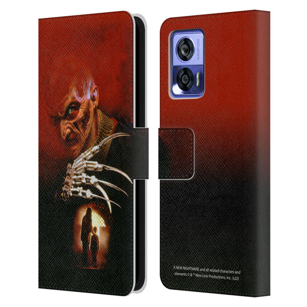 A Nightmare On Elm Street: New Nightmare Graphics Poster Leather Book Wallet Case Cover For Motorola Edge 30 Neo 5G