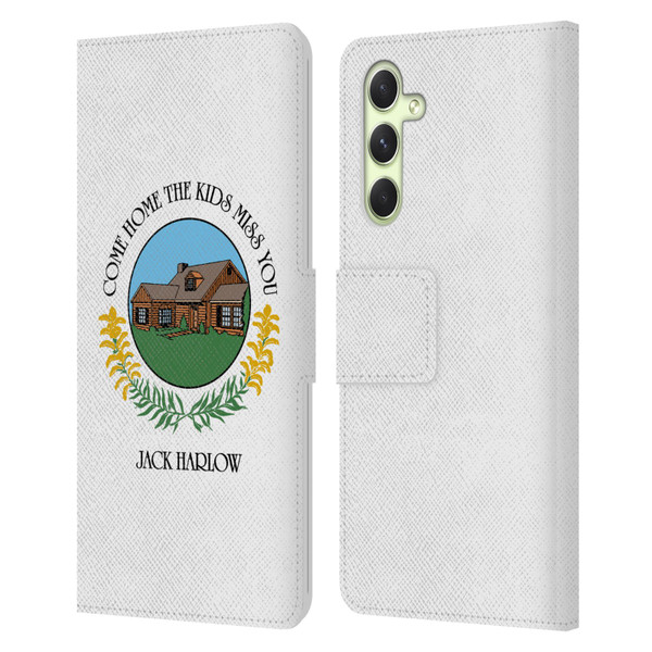 Jack Harlow Graphics Come Home Badge Leather Book Wallet Case Cover For Samsung Galaxy A54 5G