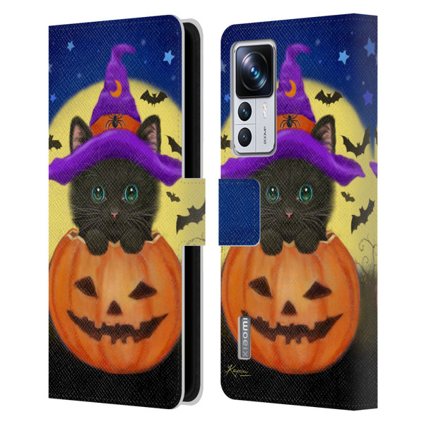 Kayomi Harai Animals And Fantasy Halloween With Cat Leather Book Wallet Case Cover For Xiaomi 12T Pro