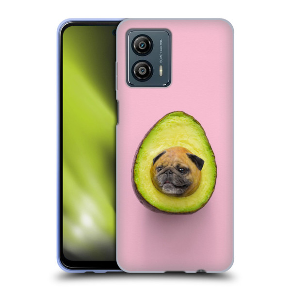 Pixelmated Animals Surreal Pets Pugacado Soft Gel Case for Motorola Moto G53 5G