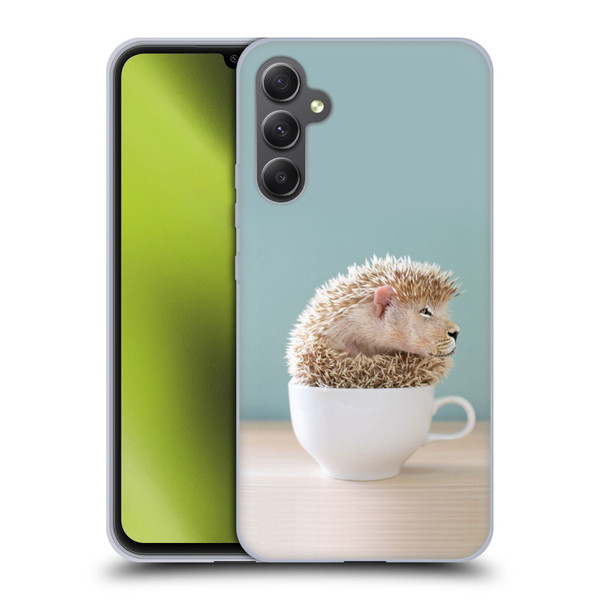 Pixelmated Animals Surreal Pets Lionhog Soft Gel Case for Samsung Galaxy A34 5G