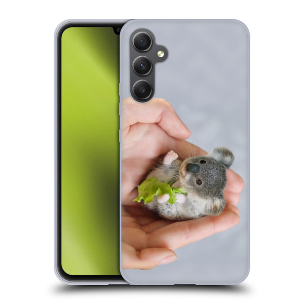 Pixelmated Animals Surreal Pets Baby Koala Soft Gel Case for Samsung Galaxy A34 5G