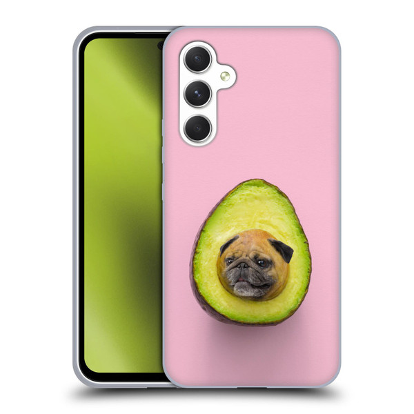 Pixelmated Animals Surreal Pets Pugacado Soft Gel Case for Samsung Galaxy A54 5G