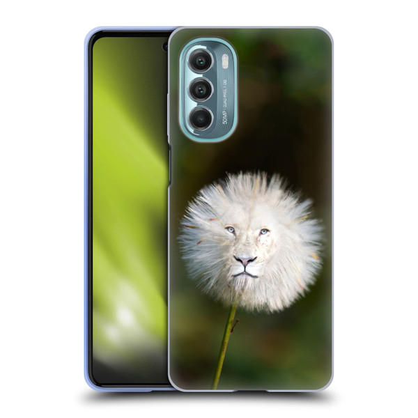 Pixelmated Animals Surreal Wildlife Dandelion Soft Gel Case for Motorola Moto G Stylus 5G (2022)