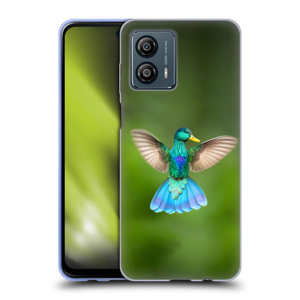 Pixelmated Animals Surreal Wildlife Quaking Bird Soft Gel Case for Motorola Moto G53 5G