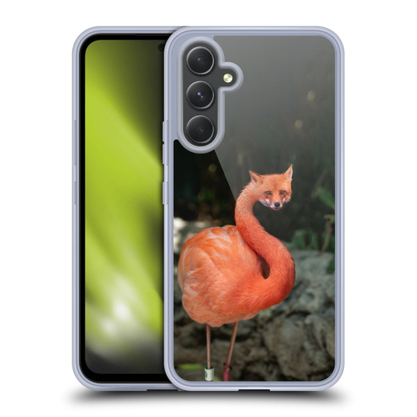 Pixelmated Animals Surreal Wildlife Foxmingo Soft Gel Case for Samsung Galaxy A54 5G