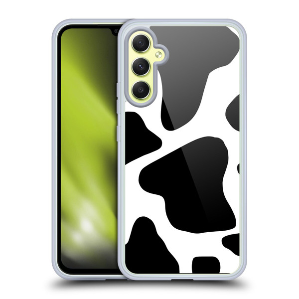 Grace Illustration Animal Prints Cow Soft Gel Case for Samsung Galaxy A34 5G