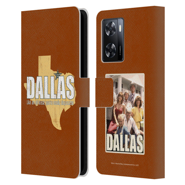 Dallas: Television Series Graphics Quote Leather Book Wallet Case Cover For OPPO A57s