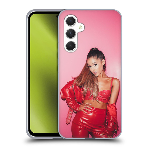 Ariana Grande Dangerous Woman Red Leather Soft Gel Case for Samsung Galaxy A54 5G