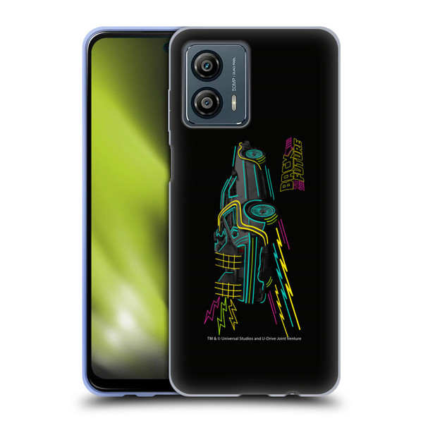 Back to the Future I Composed Art Neon Soft Gel Case for Motorola Moto G53 5G