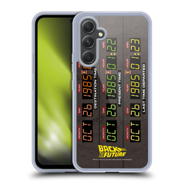 Back to the Future I Graphics Time Circuits Soft Gel Case for Samsung Galaxy A54 5G