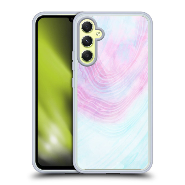 Alyn Spiller Marble Pastel Soft Gel Case for Samsung Galaxy A34 5G