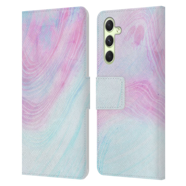 Alyn Spiller Marble Pastel Leather Book Wallet Case Cover For Samsung Galaxy A54 5G