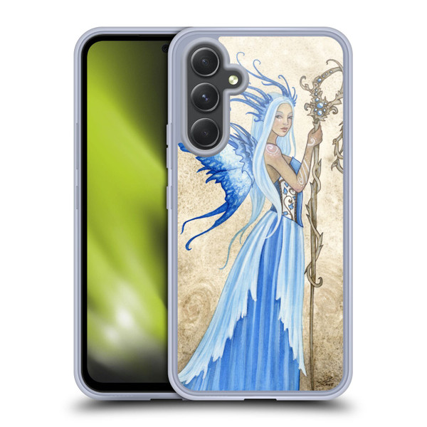 Amy Brown Elemental Fairies Blue Goddess Soft Gel Case for Samsung Galaxy A54 5G